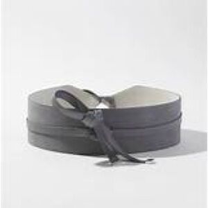 Suede Gray Women's Obi Belt, WHBM, S, Never Worn